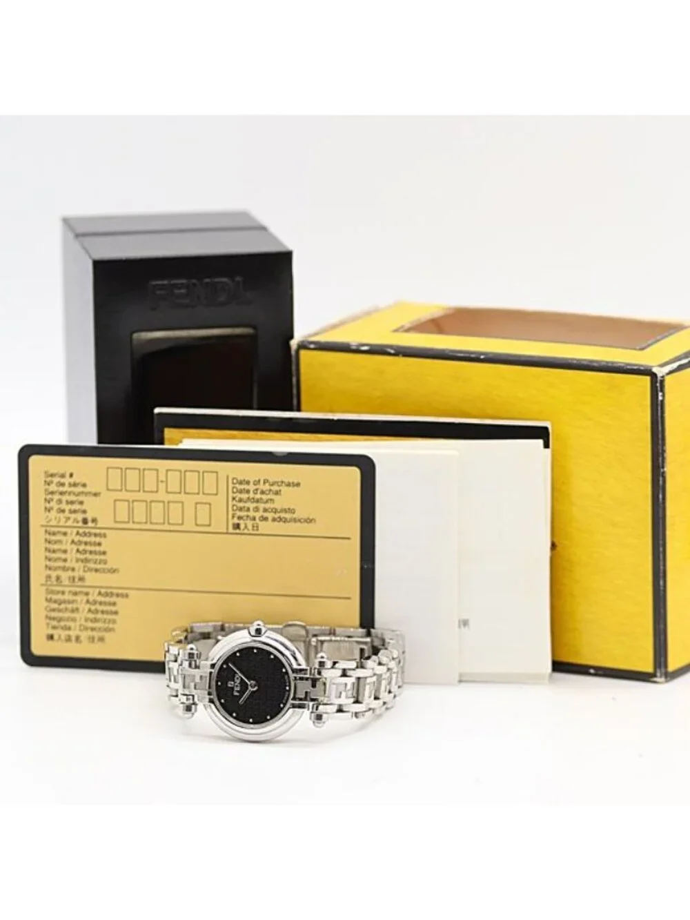Fendi and Quartz Black Dial Watch